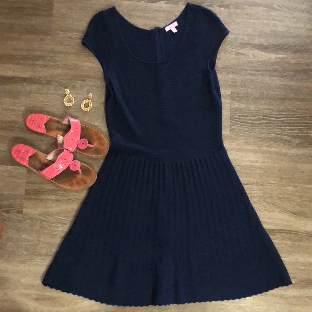 Merino wool cap sleeve dress